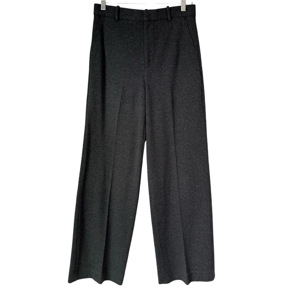 Polo Ralph Lauren Women's Gray High-Waist Flat-Front Trouser Pants, 6